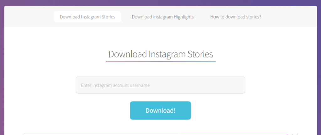 StorySaver é um site para ver e baixar stories do Instagram