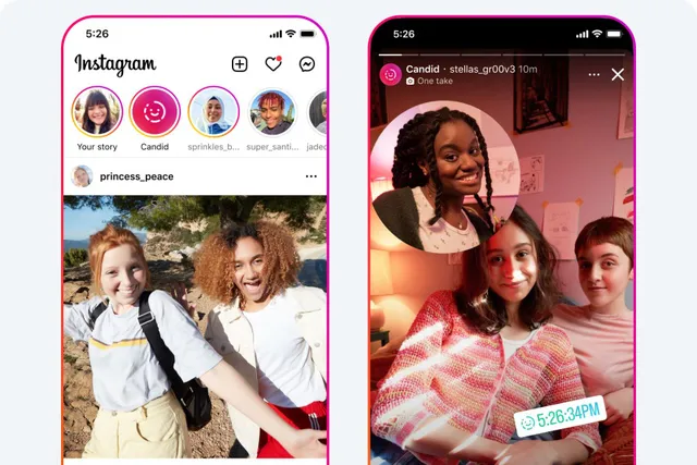 Instagram está adicionando um clone do BeReal, um recurso de tweet e grupos